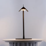 Sleek Aluminum Minimalist LED Table Lamp with Adjustable Pivoting Hood