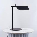Sleek Aluminum Minimalist LED Table Lamp with Adjustable Pivoting Hood