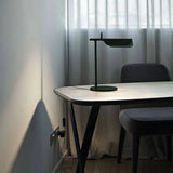 Sleek Aluminum Minimalist LED Table Lamp with Adjustable Pivoting Hood