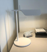 Sleek Aluminum Minimalist LED Table Lamp with Adjustable Pivoting Hood