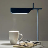 Sleek Aluminum Minimalist LED Table Lamp with Adjustable Pivoting Hood
