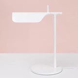 Sleek Aluminum Minimalist LED Table Lamp with Adjustable Pivoting Hood