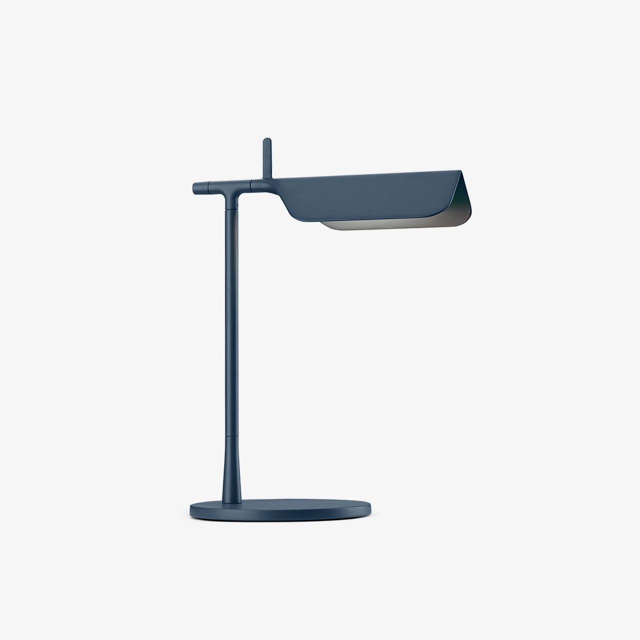Sleek Aluminum Minimalist LED Table Lamp with Adjustable Pivoting Hood