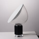 Radar Industrial Blown Glass Table Lamp with Adjustable Aluminum Reflector