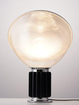 Radar Industrial Blown Glass Table Lamp with Adjustable Aluminum Reflector