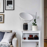 Radar Industrial Blown Glass Table Lamp with Adjustable Aluminum Reflector