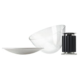 Radar Industrial Blown Glass Table Lamp with Adjustable Aluminum Reflector