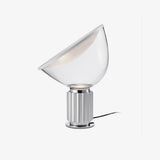 Radar Industrial Blown Glass Table Lamp with Adjustable Aluminum Reflector