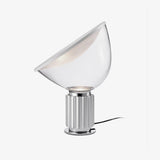 Radar Industrial Blown Glass Table Lamp with Adjustable Aluminum Reflector