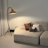 Tana Large Woven Rattan Floor Lamp Bell Shaped Standing Light for Modern Living Room