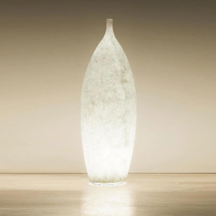 Modern Moon Inspired Resin Floor Lamp Tank LED Standing Light for Living Room Decor