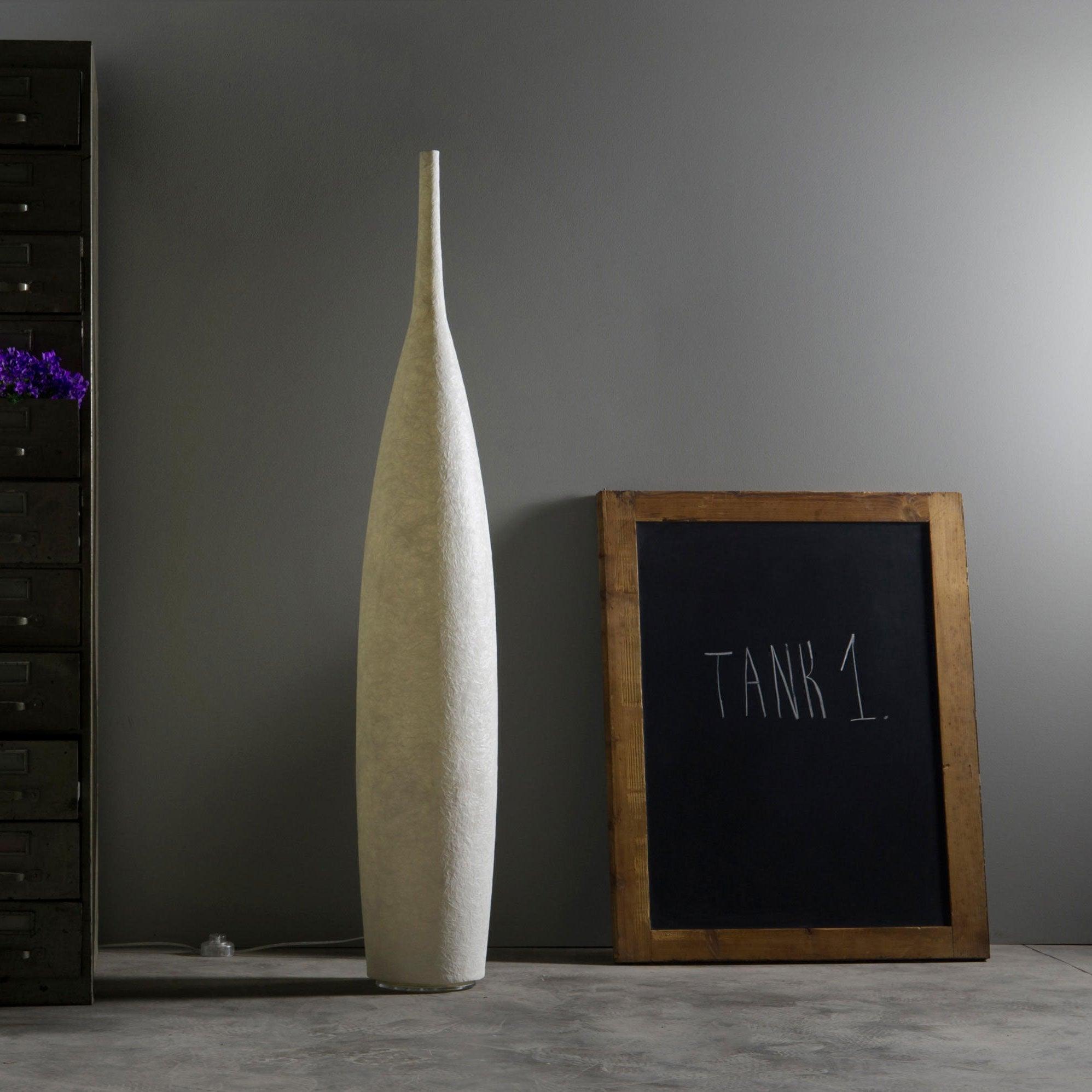 Modern Moon Inspired Resin Floor Lamp Tank LED Standing Light for Living Room Decor