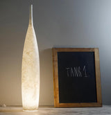 Modern Moon Inspired Resin Floor Lamp Tank LED Standing Light for Living Room Decor