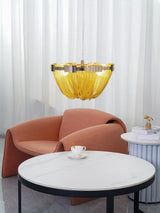 Luxury Contemporary Tassel Aluminum Chain Chandelier Modern Flush Mount Ceiling Light