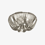 Luxury Contemporary Tassel Aluminum Chain Chandelier Modern Flush Mount Ceiling Light