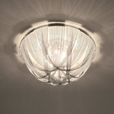Luxury Contemporary Tassel Aluminum Chain Chandelier Modern Flush Mount Ceiling Light