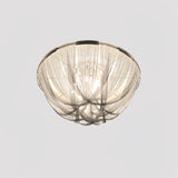 Luxury Contemporary Tassel Aluminum Chain Chandelier Modern Flush Mount Ceiling Light