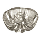 Luxury Contemporary Tassel Aluminum Chain Chandelier Modern Flush Mount Ceiling Light