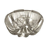 Luxury Contemporary Tassel Aluminum Chain Chandelier Modern Flush Mount Ceiling Light