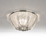 Luxury Contemporary Tassel Aluminum Chain Chandelier Modern Flush Mount Ceiling Light