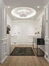 Luxury Contemporary Tassel Aluminum Chain Chandelier Modern Flush Mount Ceiling Light
