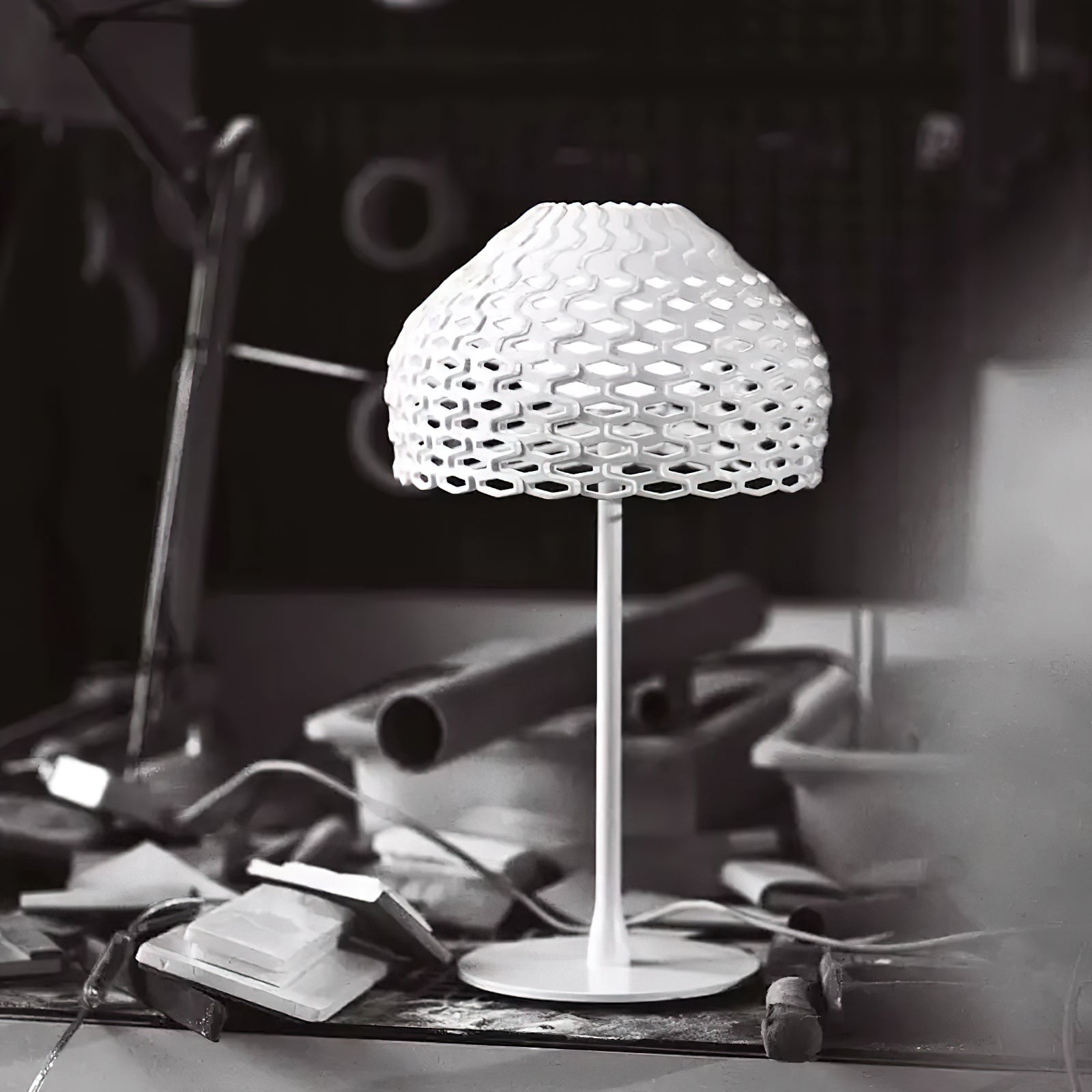 Modern Armadillo Geometric Table Lamp for Living Room and Nightstand Decor