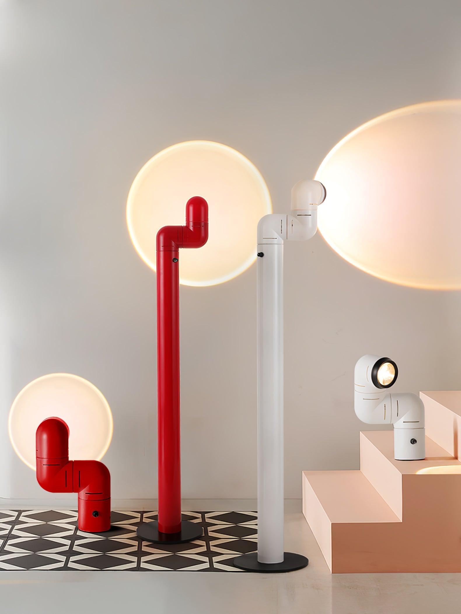 Tatu Alta Modern LED Floor Lamp with Adjustable Light Intensity and Focal Length