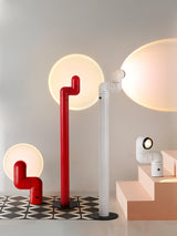 Tatu Alta Modern LED Floor Lamp with Adjustable Light Intensity and Focal Length