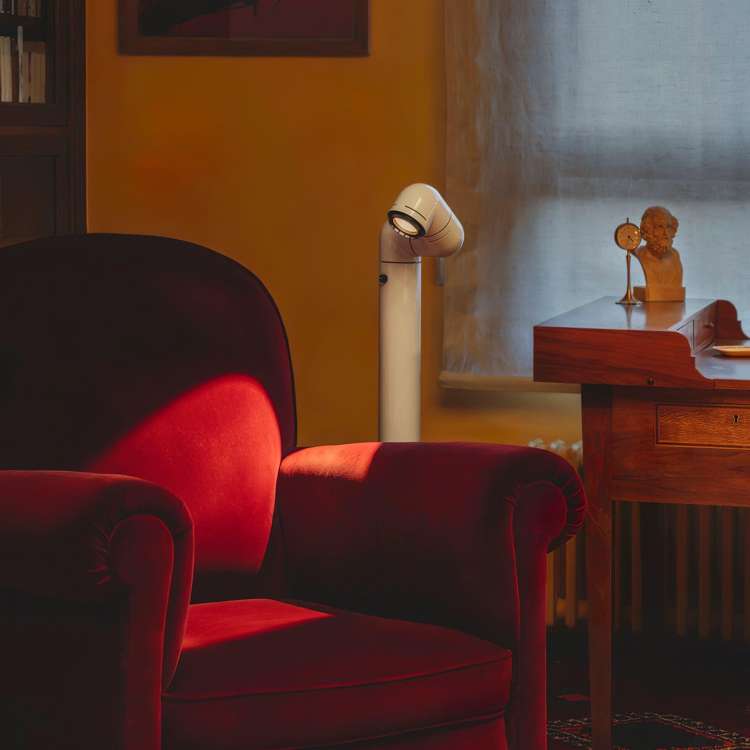 Tatu Alta Modern LED Floor Lamp with Adjustable Light Intensity and Focal Length