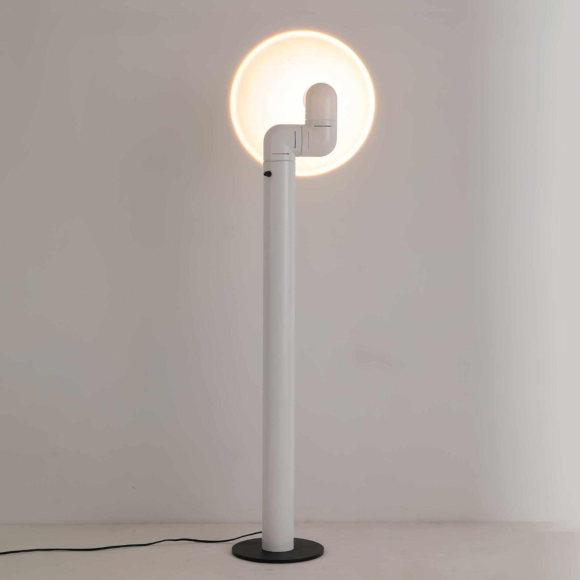 Tatu Alta Modern LED Floor Lamp with Adjustable Light Intensity and Focal Length