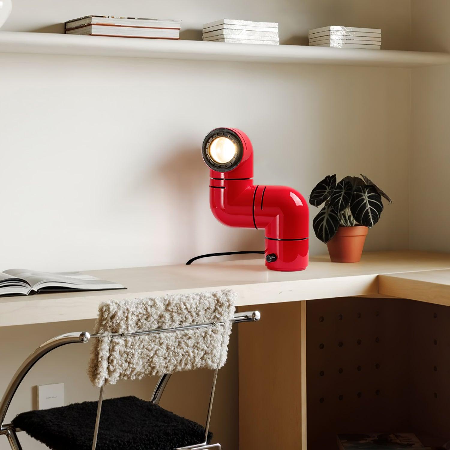 Retro Tatu Style LED Adjustable Reading Lamp for Modern Desks and Bedside Tables