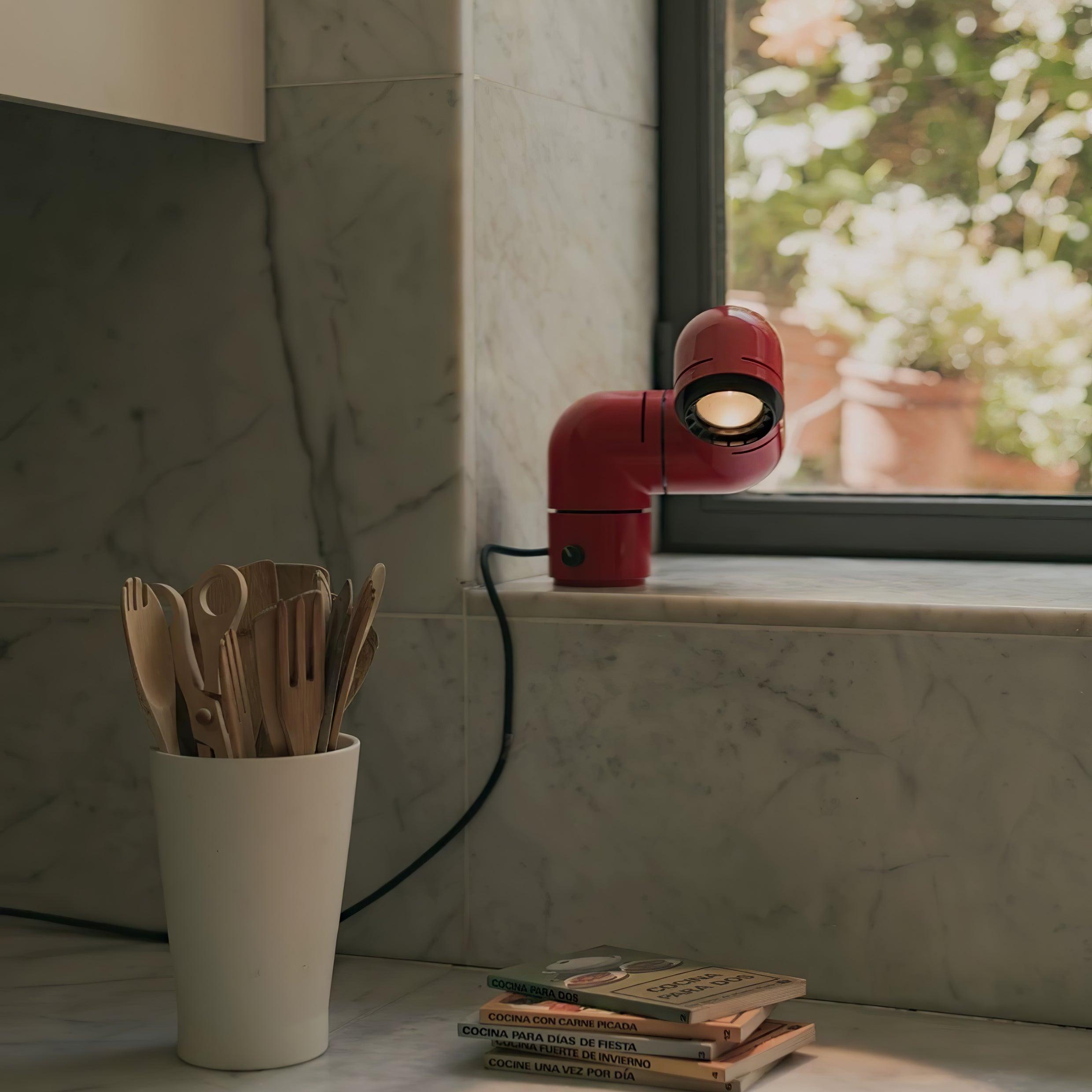 Retro Tatu Style LED Adjustable Reading Lamp for Modern Desks and Bedside Tables