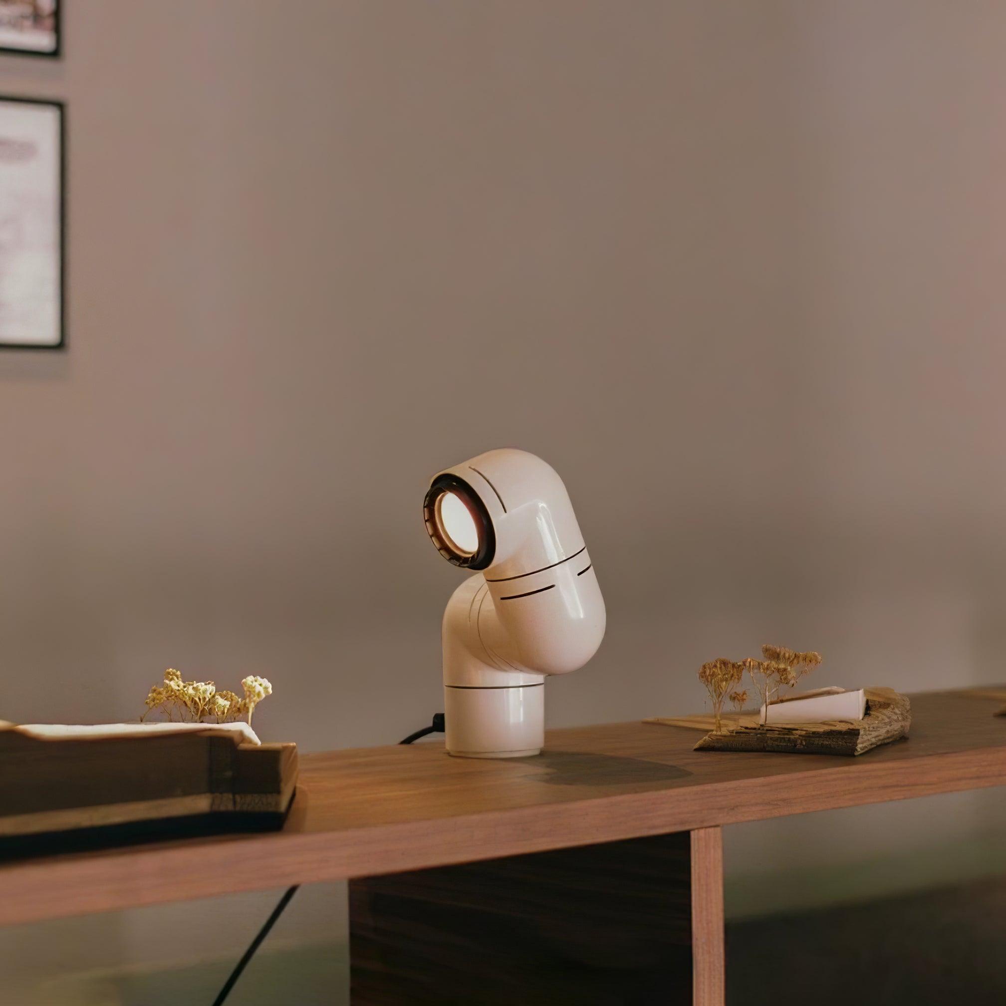 Retro Tatu Style LED Adjustable Reading Lamp for Modern Desks and Bedside Tables