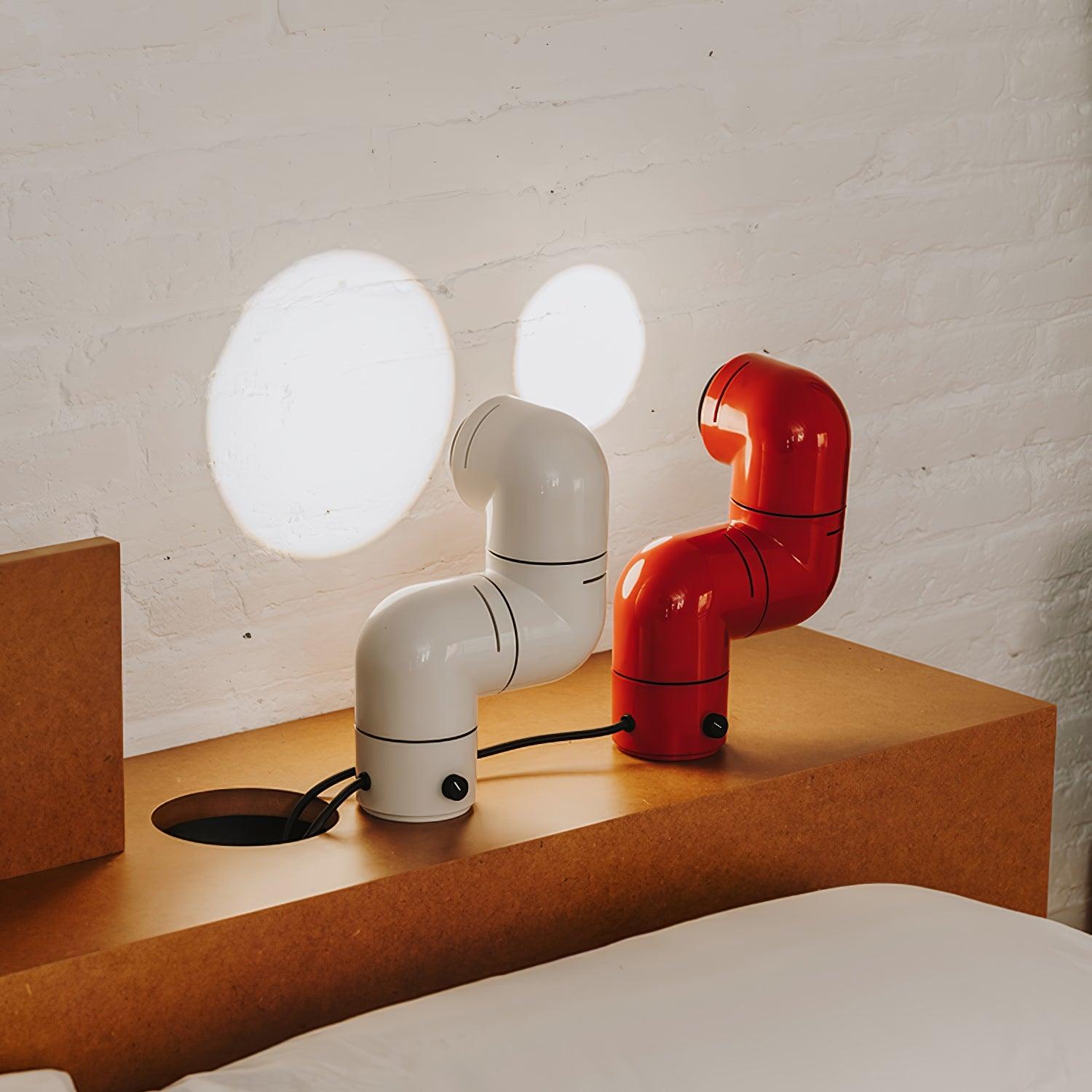 Retro Tatu Style LED Adjustable Reading Lamp for Modern Desks and Bedside Tables