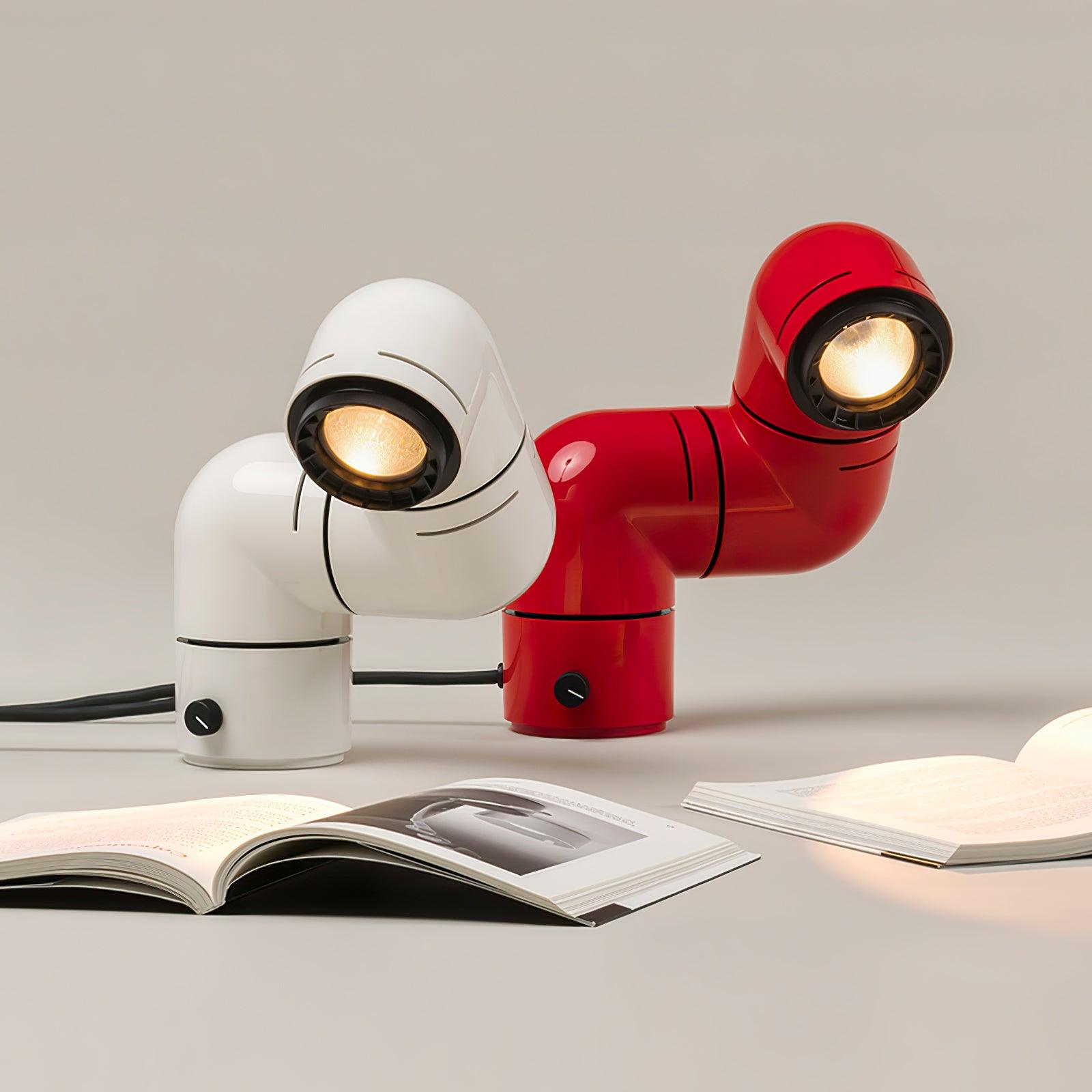 Retro Tatu Style LED Adjustable Reading Lamp for Modern Desks and Bedside Tables