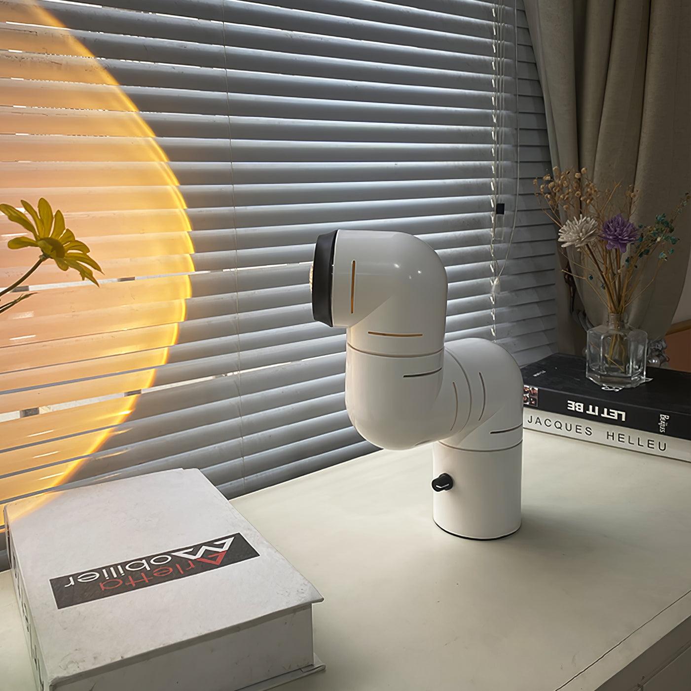 Retro Tatu Style LED Adjustable Reading Lamp for Modern Desks and Bedside Tables