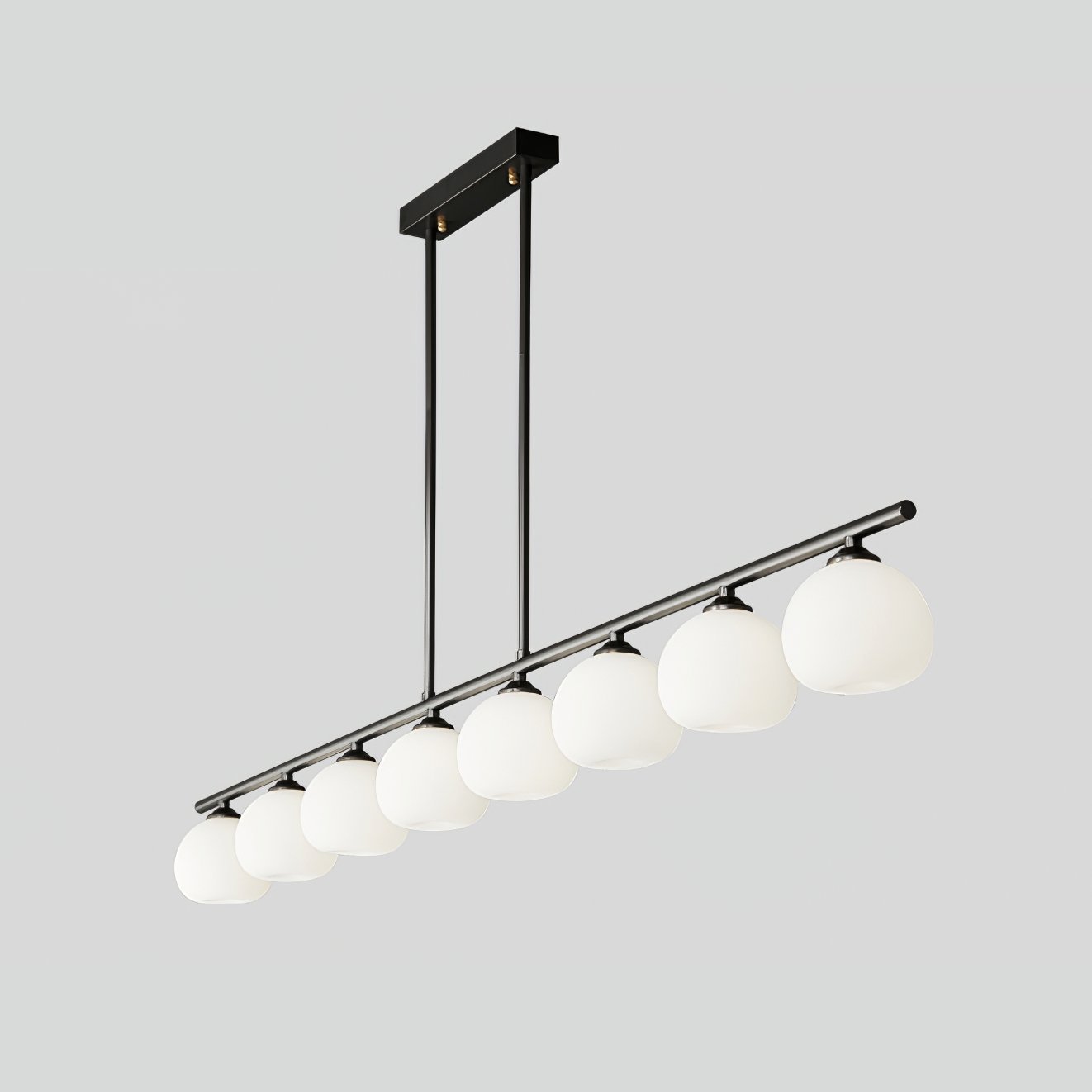 modern-linear-brass-glass-globe-chandelier-for-dining-room-and-kitchen-island-lighting