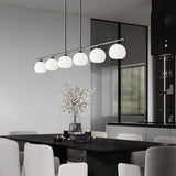 modern-linear-brass-glass-globe-chandelier-for-dining-room-and-kitchen-island-lighting