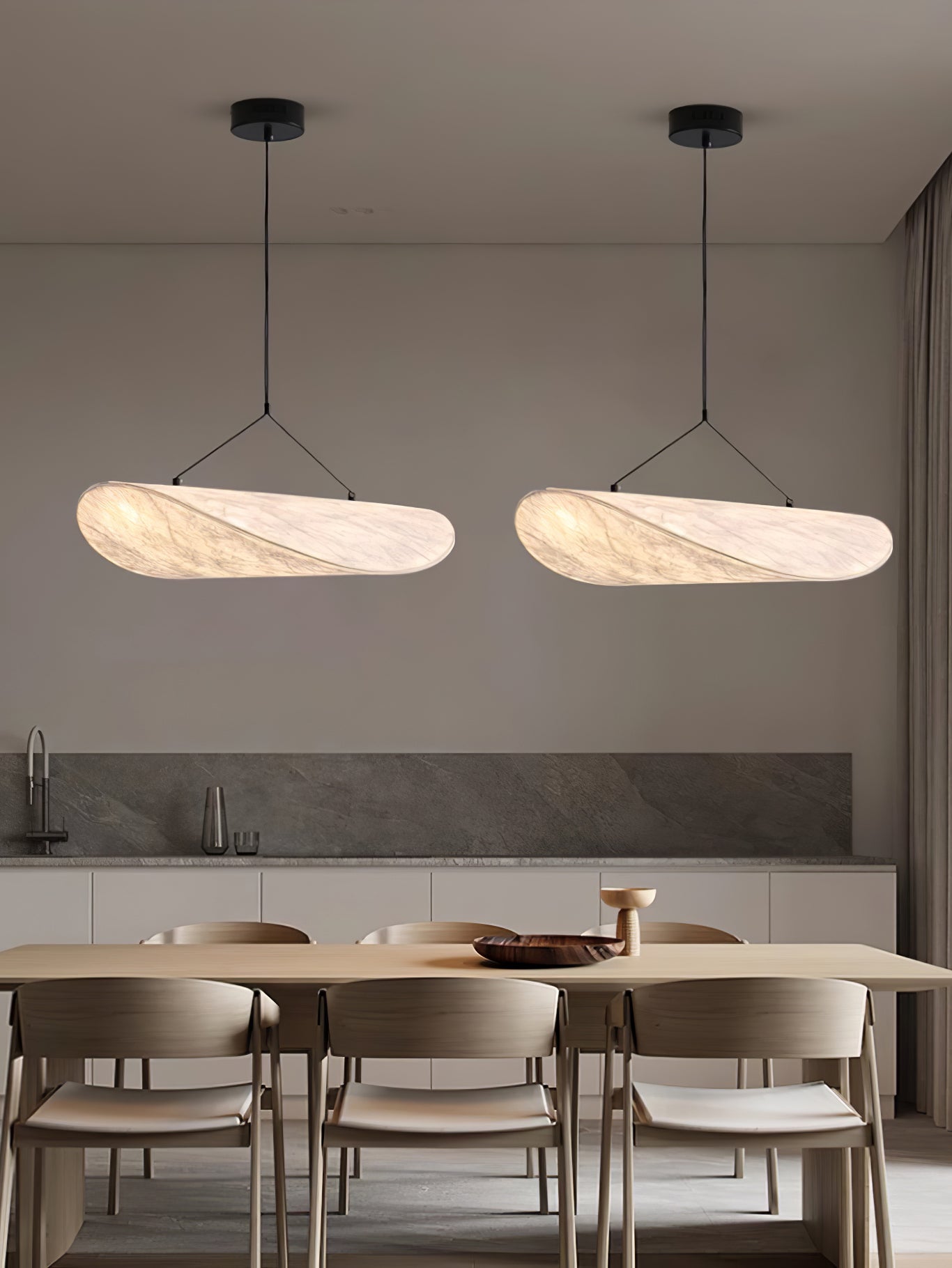 Modern Abstract Cloud Tyvek Pendant Light Sustainable LED Hanging Ceiling Luminaire