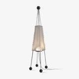 Tent Geometric Acrylic Floor Lamp Modern Stainless Steel Standing Light with 3 Color LED