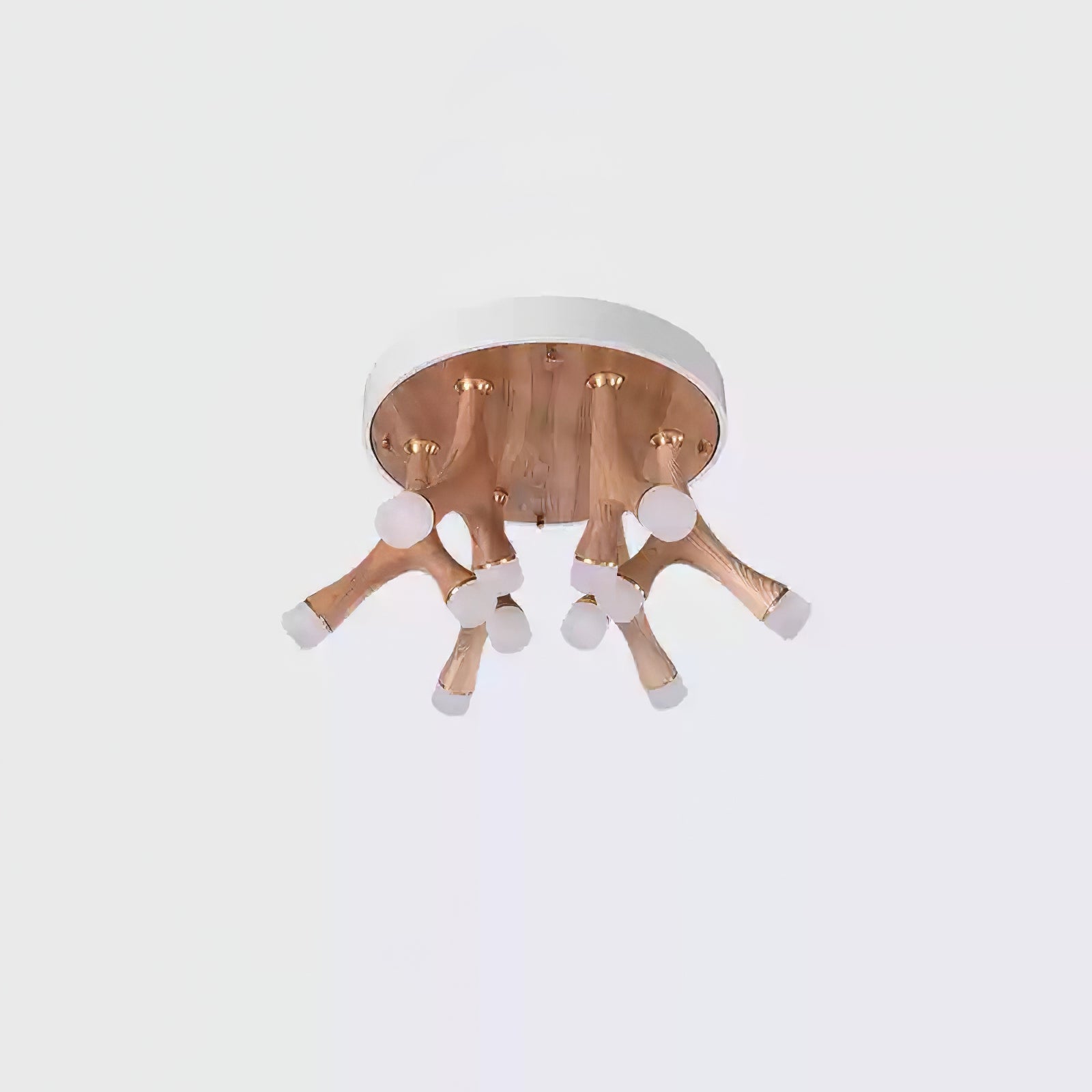 Tentacle Modern Wood LED Ceiling Lamp Multi Arm Integrated Flush Mount Lighting