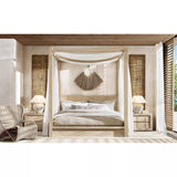 Rustic Weathered White Ceramic Etruscan Urn Table Lamp with Linen Fabric Shade for Bedroom