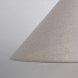 Rustic Weathered White Ceramic Etruscan Urn Table Lamp with Linen Fabric Shade for Bedroom