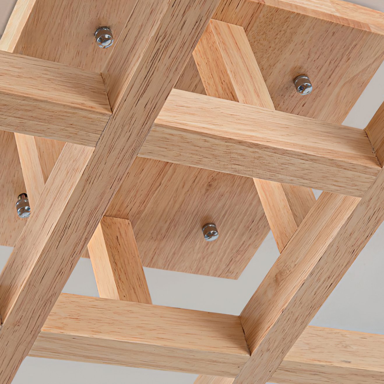 modern-tetrix-wood-flush-mount-ceiling-light-with-white-glass-shades-for-living-room-bedroom