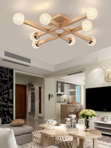 modern-tetrix-wood-flush-mount-ceiling-light-with-white-glass-shades-for-living-room-bedroom