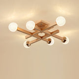 modern-tetrix-wood-flush-mount-ceiling-light-with-white-glass-shades-for-living-room-bedroom