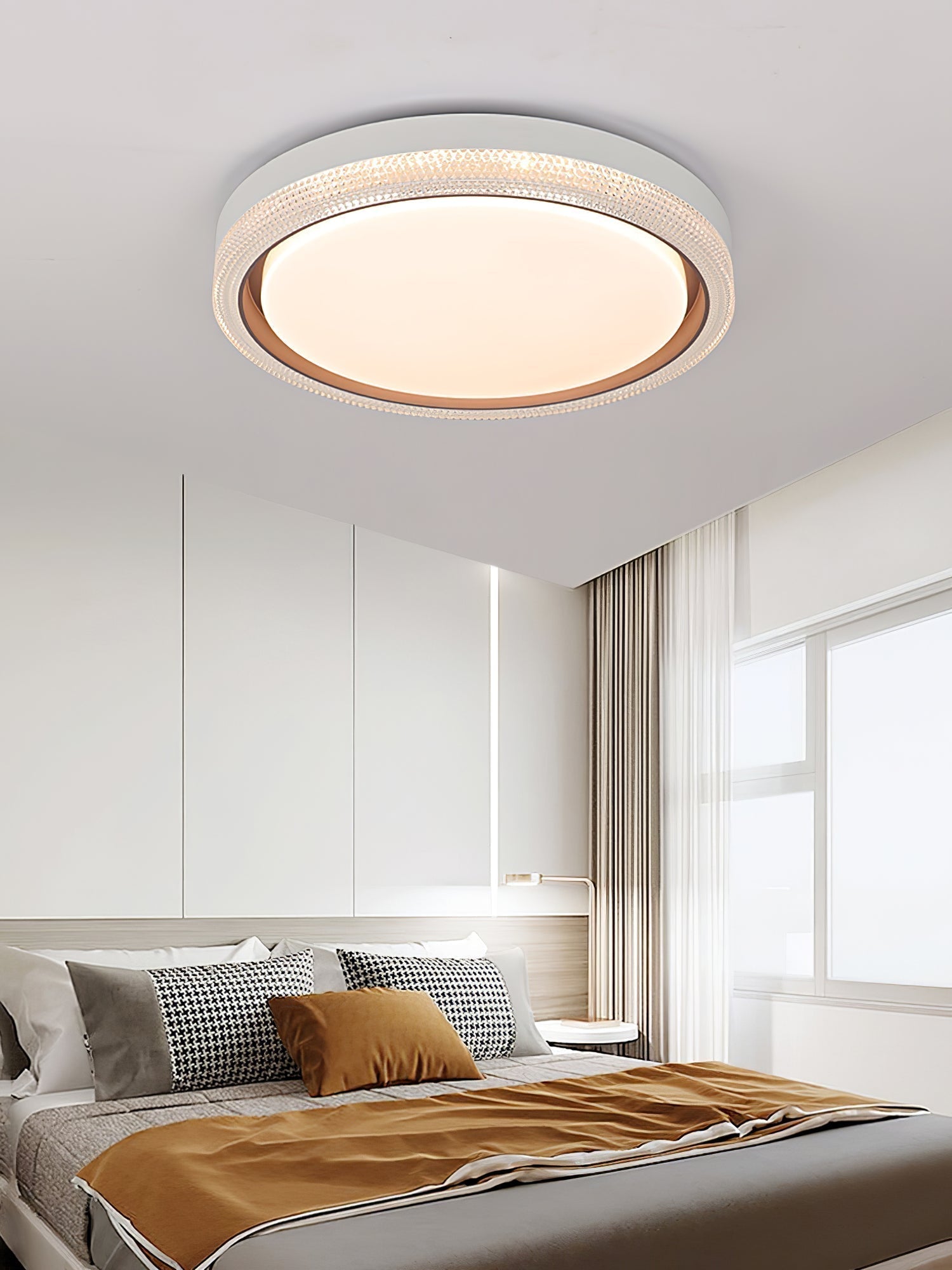 Modern Thin Round LED Flush Mount Ceiling Lamp for Contemporary Home Lighting