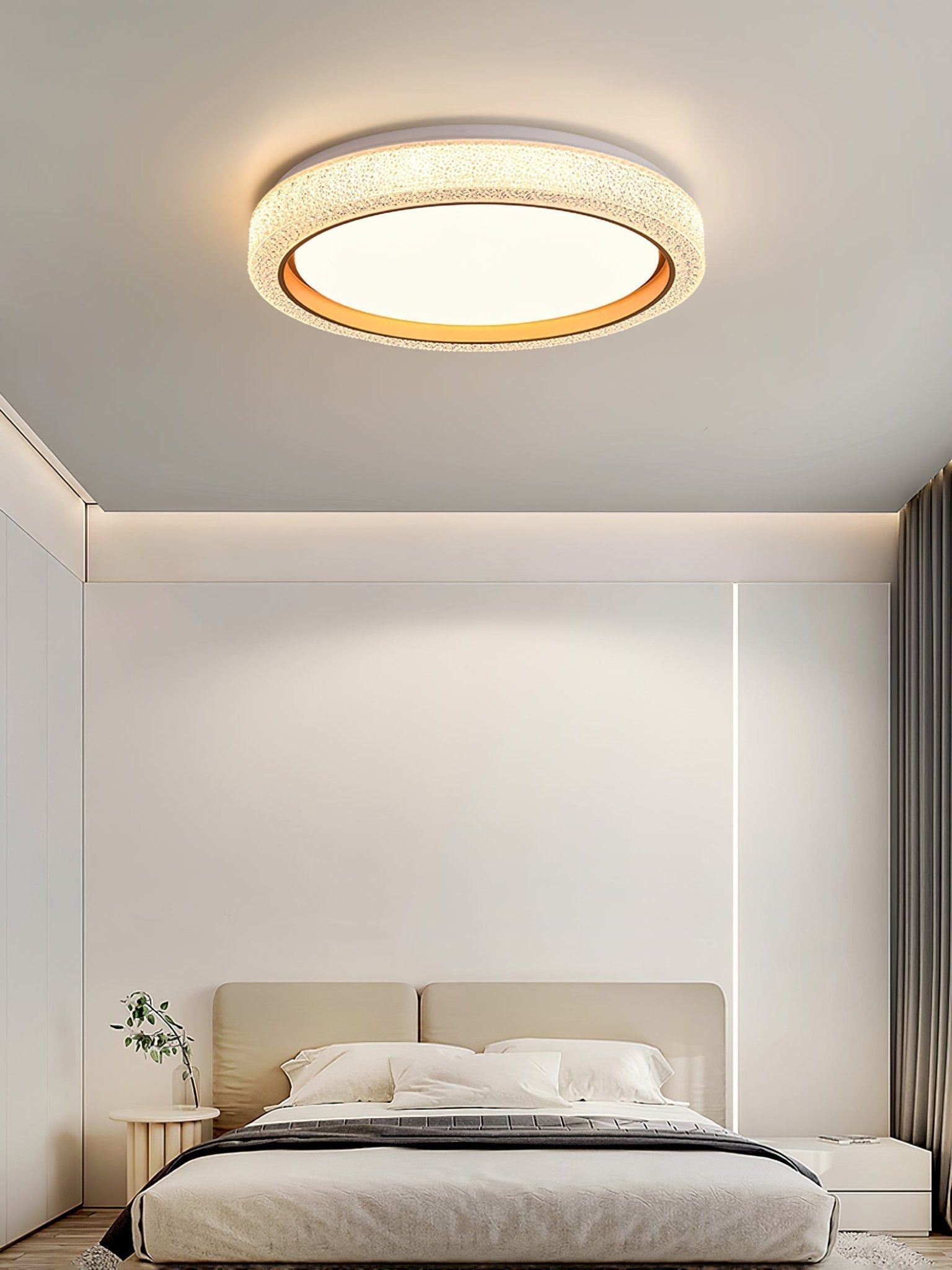 Modern Thin Round LED Flush Mount Ceiling Lamp for Contemporary Home Lighting