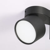 Modern Three Head Rotating Folding LED Flush Mount Ceiling Lamp for Indoor Lighting