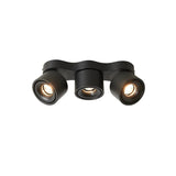 Modern Three Head Rotating Folding LED Flush Mount Ceiling Lamp for Indoor Lighting